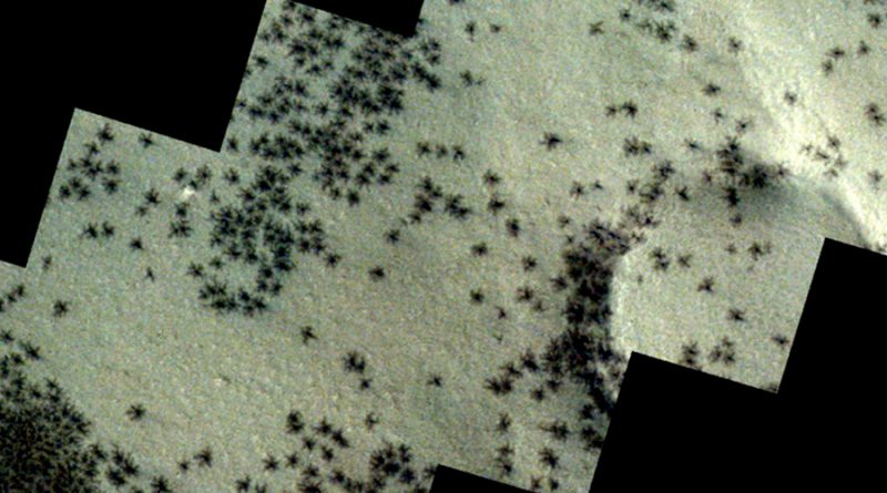 Unas imágenes muestran ‘arañas’ en la superficie de Marte: la ciencia lo ha explicado