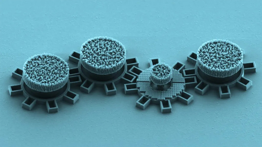 Científicos crean micromotores más pequeños que un cabello humano que se mueven con luz láser