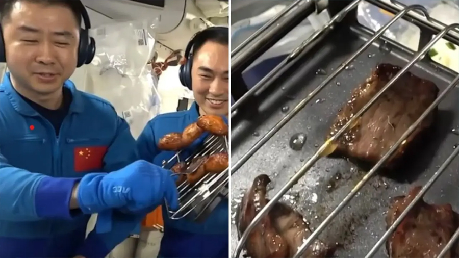 Astronautas chinos han hecho la primera barbacoa en el espacio: así es la tecnología que lo ha hecho posible