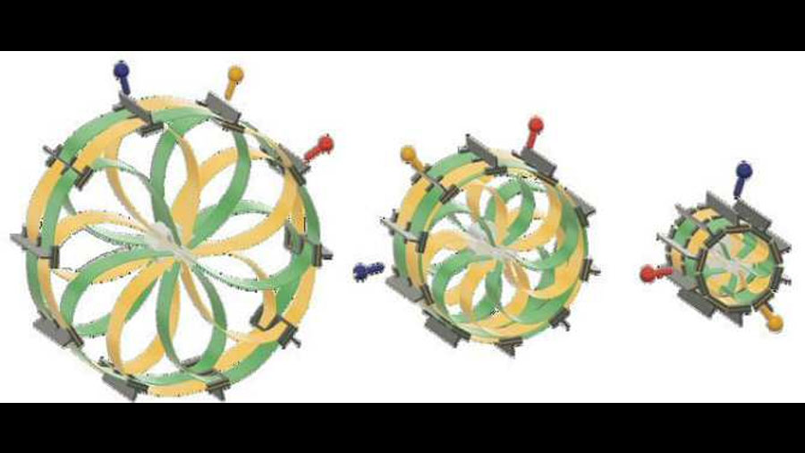 Ruedas capaces de cambiar su diámetro para pasar por encima de obstáculos