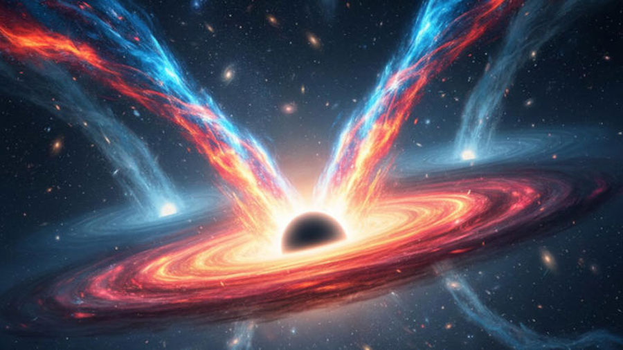 Erupción cósmica: Investigadores descubren un agujero negro que despertó tras 100 millones de años