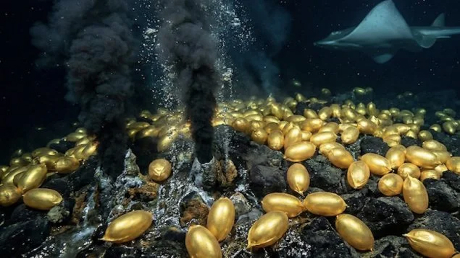 Los zoólogos no dan crédito: descubren un animal que incuba un millón de huevos en un volcán submarino activo