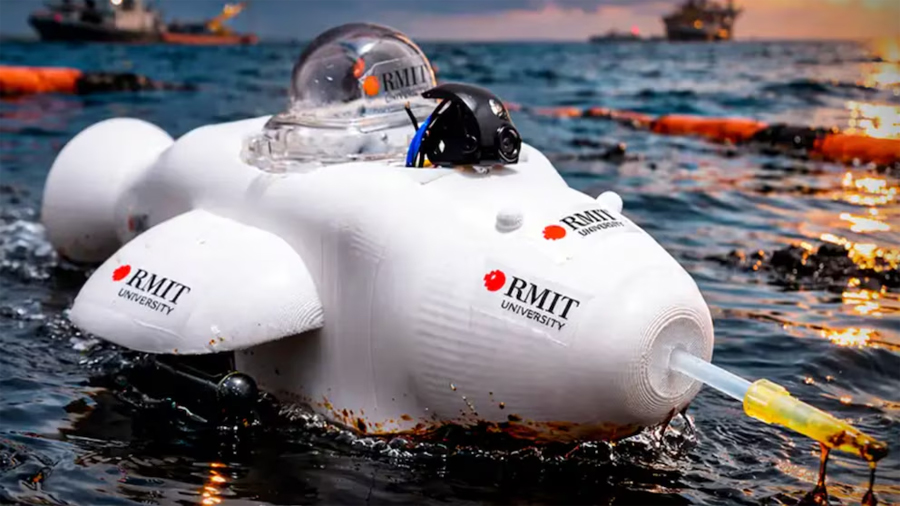 Crean un robot del tamaño de una zapatilla capaz de limpiar derrames de petróleo