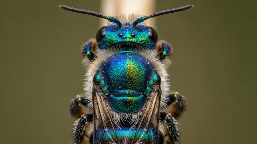 Así funciona el sorprendente mecanismo que permite a las abejas sudoríferas cambiar de color sin pigmentos