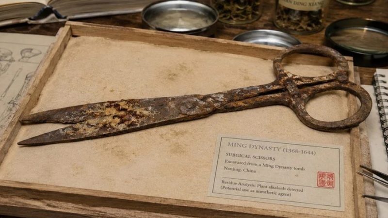 Conmoción entre los científicos: hallan un anestésico en tijeras quirúrgicas de hace 600 años y revelan el avanzado nivel de la medicina china
