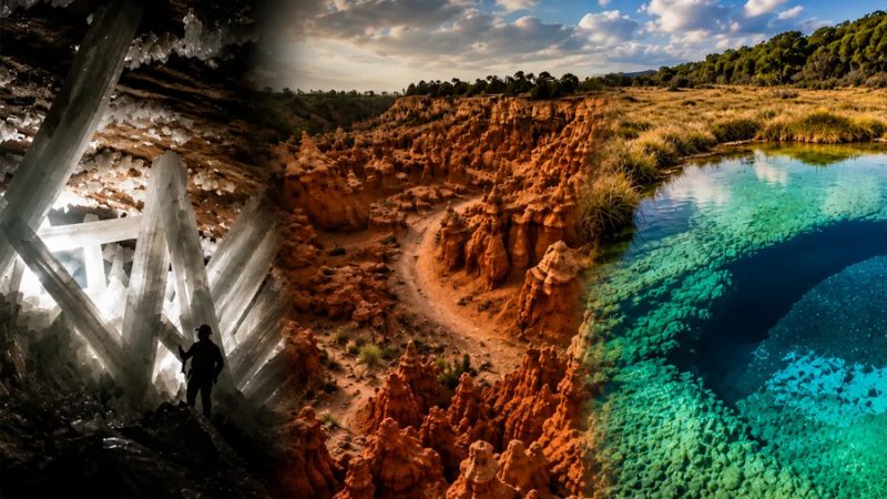 Las Cuevas de Naica y otros 8 lugares que parecen de otro planeta, pero están en México