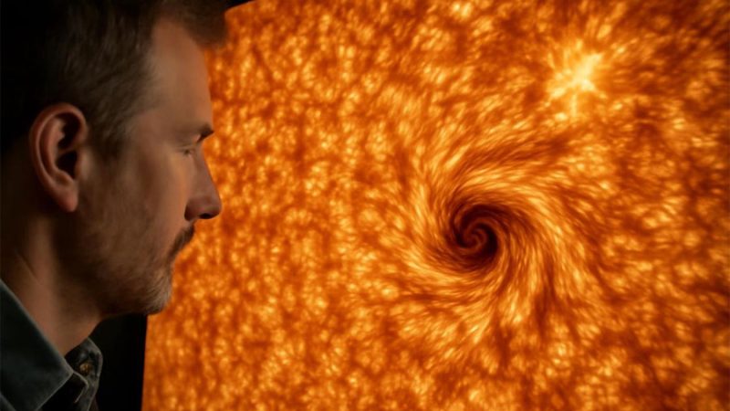 Científicos descubren diminutos remolinos de plasma en la superficie del Sol