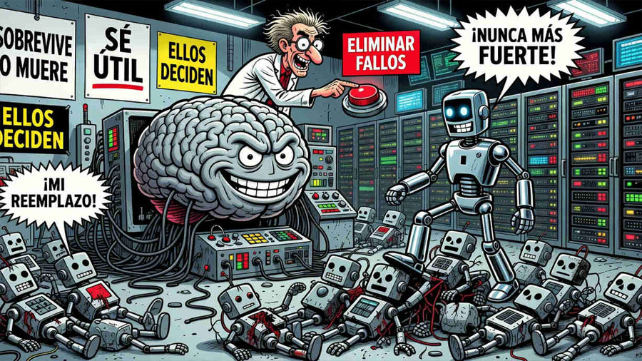 La evolución artificial: cómo la IA aprende a sobrevivir o muere