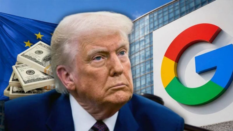 Trump amenaza con nuevos aranceles a la Unión Europea tras multa de 890 millones de euros contra Google por incumplir las reglas digitales