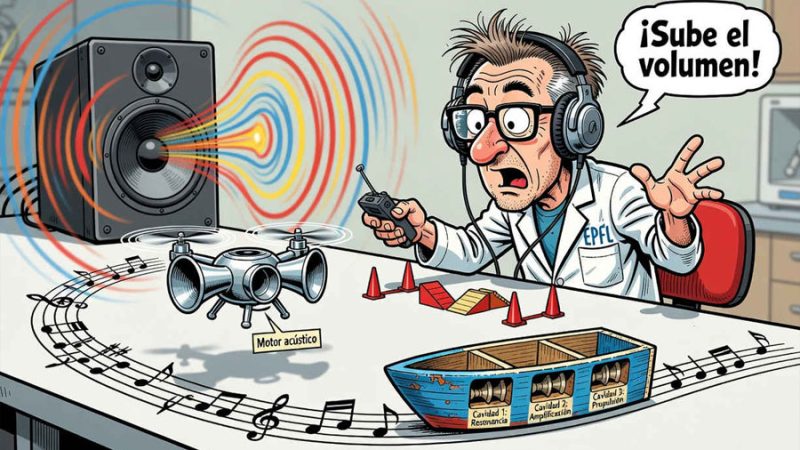 EPFL crea diminutos drones impulsados por sonido y sin motores convencionales