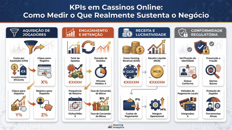 KPI en los casinos en línea: cómo medir lo que realmente sustenta el negocio
