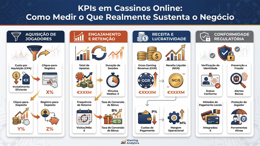 KPI en los casinos en línea: cómo medir lo que realmente sustenta el negocio