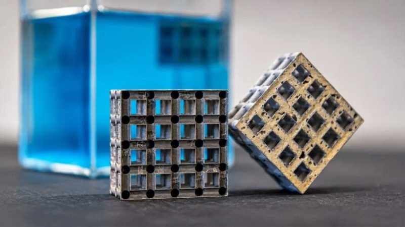 Científicos crean una estructura de titanio capaz de flotar