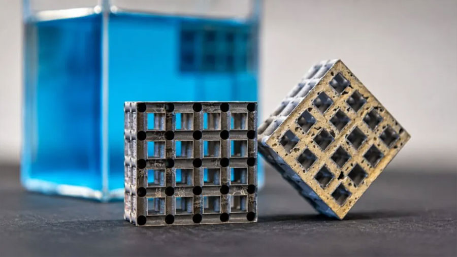 Científicos crean una estructura de titanio capaz de flotar