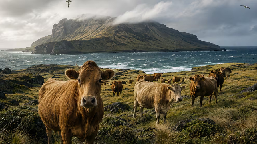 En 1871, un granjero abandonó cinco vacas en una isla remota. 130 años después, los científicos analizaron su ADN y quedaron helados: qué hallaron