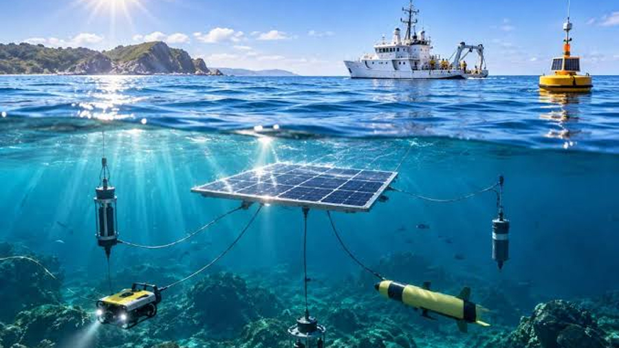 Crean células solares que funcionan 10 metros bajo la superficie del océano