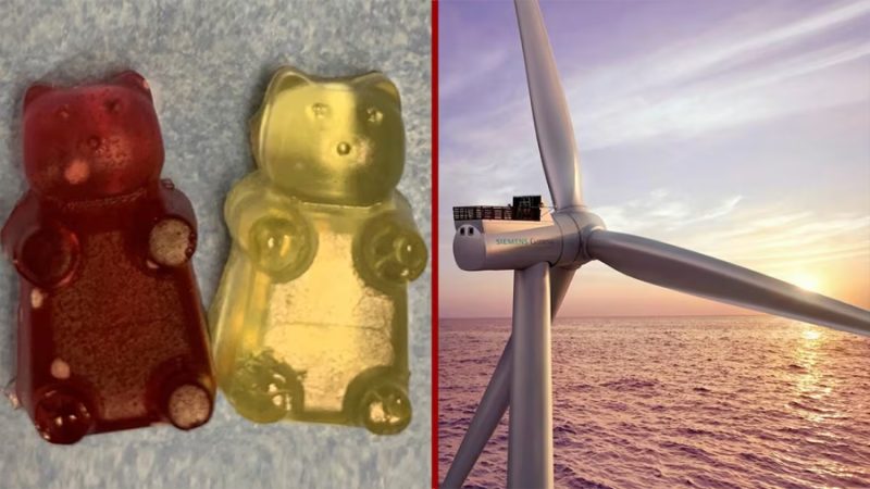 Científicos crean palas de aerogenerador que pueden terminar convertidas en ositos de gominola: ‘Yo mismo me las comí’