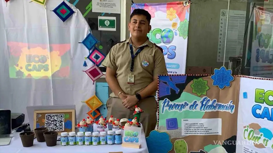 Tadeo, joven de 16 años que transforma el nopal en ciencia va a Tailandia a representar a México